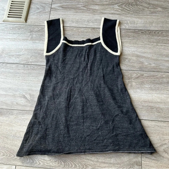 Bamboo Wool Blend Draped Tank Sweater - Picture 9 of 11